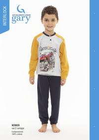 BOY'S PAJAMA M/L N20028 Tellini S.r.l. Wholesale Clothing